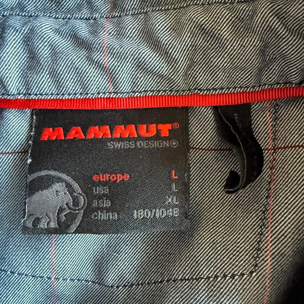 Mammut Short Sleeve Windowpane Plaid Breathable Blue Button Up Shirt L - Picture 8 of 8